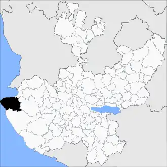 Location in Jalisco
