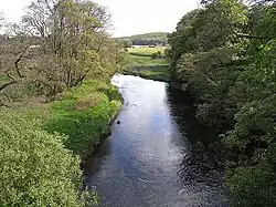 Looking upstream from Dalgonar Bridge