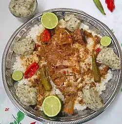 Caldou served with rice