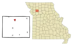 Location of Caldwell County