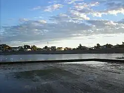 View of Caleta Córdova from its beach