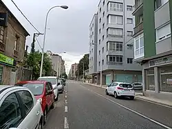 Rosalía de Castro Street in Mollavao