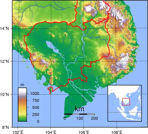 Image 51 Topography of Cambodia (from Geography of Cambodia)