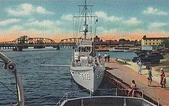 Canal and bridge at the boat docks
