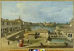 A View of Dolo on the Brenta Canal
