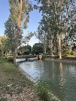 Water canal traversing the town of Kathua
