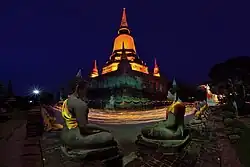Wat Yai Chai Mongkhon by night
