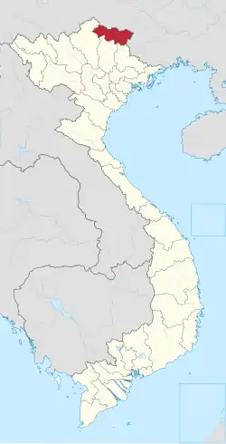 Location of Cao Bằng within Vietnam