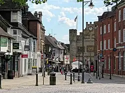 Market Square from Carfax in Horsham, the district's main town