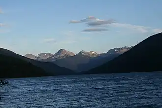 Cariboo Mountains from Isaac Lake