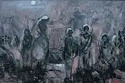 La Pasionaria (Dolores Ibárruri) at the Jarama River. 1976.