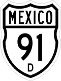 Federal Highway 91D shield