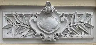 A cartouche on a Neo-Baroque city-house from Bucharest