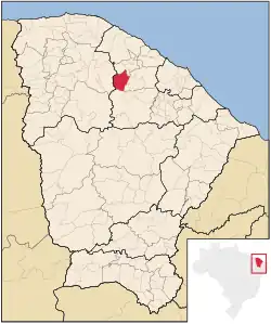 Location in Ceará state