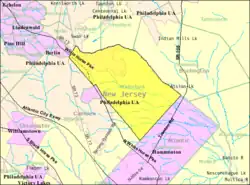 Census Bureau map of Waterford Township, New Jersey