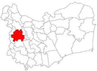 Location in Tulcea County
