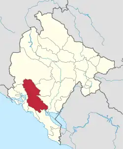 Old Royal Capital Cetinje area in Montenegro