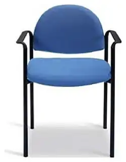 A chair, a type of seat often recommended for people with back pain or difficulty getting up