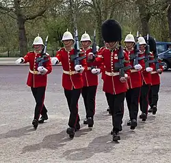 Soldiers of the Coldstream Guards and the Royal Gibraltar Regiment, 2012