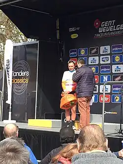 Podium: Chantal Blaak on the podium