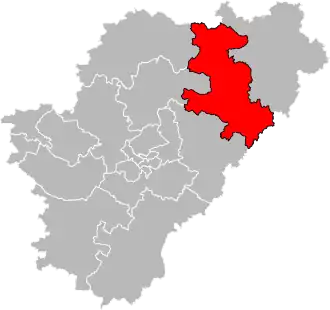 Situation of the canton of Charente-Bonnieure in the department of Charente