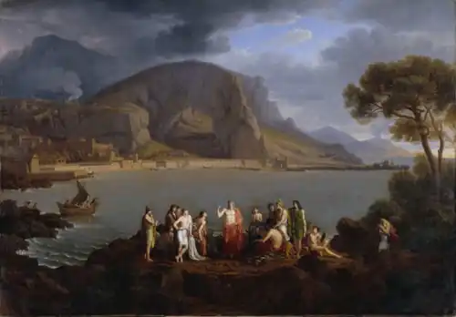 Plato teaching his disciples at Cape Sounion (1810)