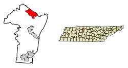 Location of Pleasant View in Cheatham County, Tennessee.