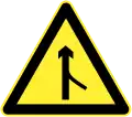 Merging traffic on right