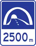 2500m remaining in tunnel (alt.)