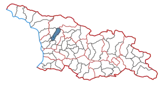 Location of the municipality within Georgia