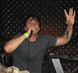 Cage performing a live show at the Triple Rock Social Club, Minneapolis, in 2009
