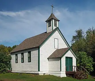 The St. Francis Xavier Church in Chippewa City