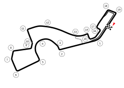 Layout of the Sochi Autodrom