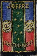 Insignia of CJF 22 (second model).