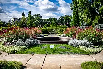 Part of the outside garden area.