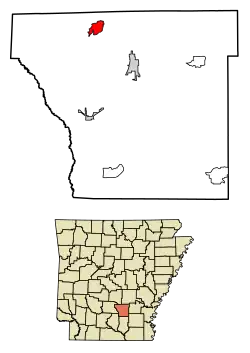 Location in Cleveland County and Arkansas
