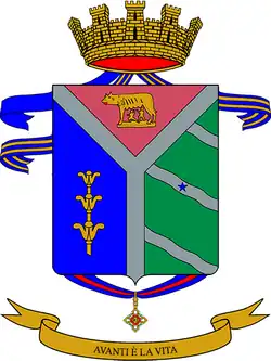 The coat of arms of the 8° Engineer Regiment of the Italian Army