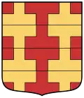 Counter-potenté gules and or