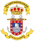 Coat of Arms of the Naval Assistantship of San Sebastián de La Gomera Maritime Action Forces (FAM)