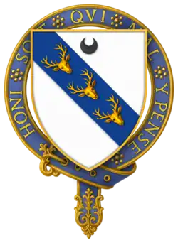 Arms of Sir William Stanley, KG