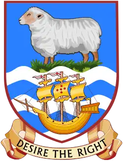 Coat of arms of the Falkland Islands