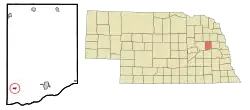 Location of Richland, Nebraska