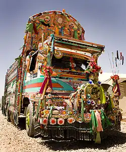 Decorated truck in Afghanistan.