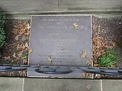 Plaque for the fountain