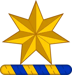 Commonwealth Star as the crest of coat of arms of Australia
