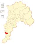 Map of El Tabo commune in the Valparaíso Region