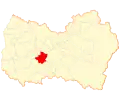 Map of Palmilla commune in O'Higgins Region
