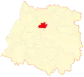 Map of the San Rafael commune in the Maule Region