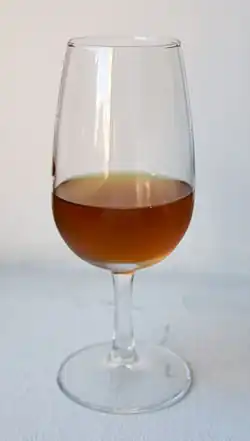 Glass of Amontillado sherry
