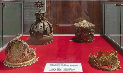 Crowns of Ethiopian emperors.